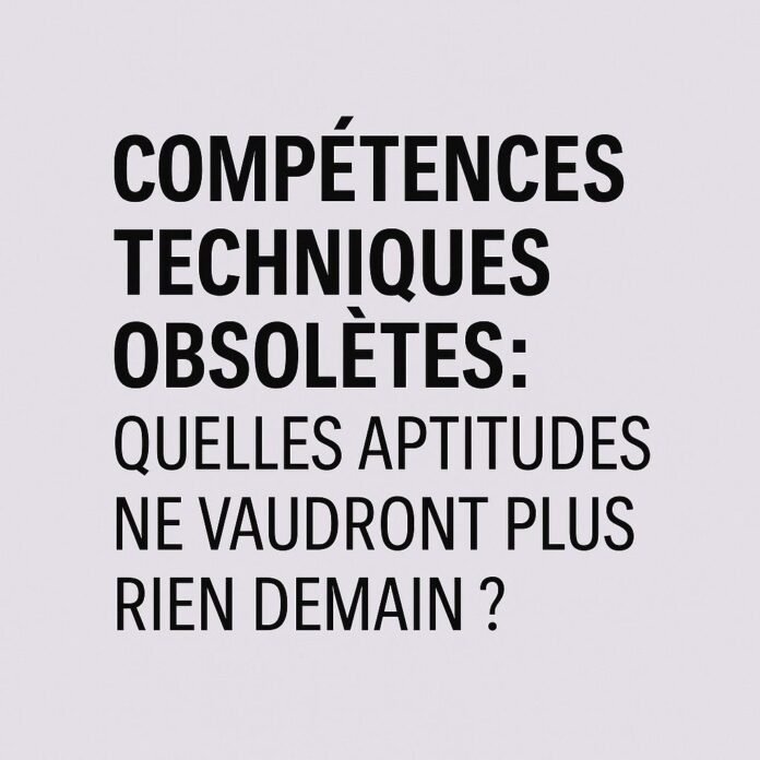 Compétences techniques obsolètes : quelles aptitudes ne vaudront plus rien demain ?